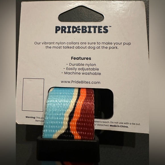 PrideBites Personalized Dog Collar, Size Large. - Picture 3 of 3